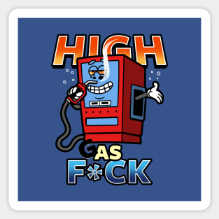 Funny Original High Inflation Expensive Gas Economy Cartoon Funny Meme Sticker